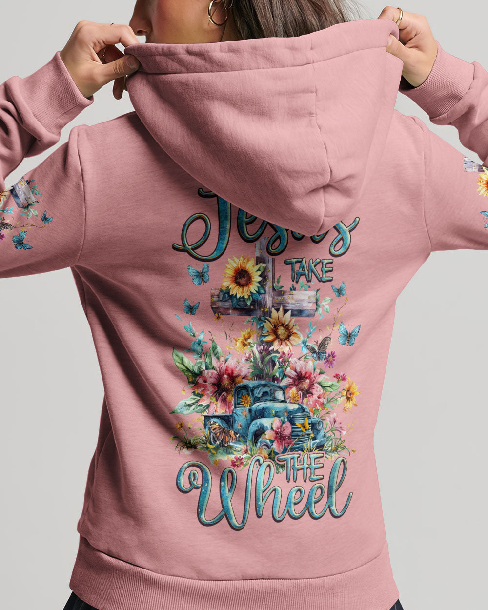 Jesus Take The Wheel Women's All Over Print Shirt - Tlnz2503243, easychoo.com