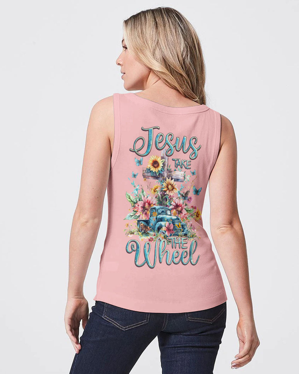 Jesus Take The Wheel Women's All Over Print Shirt - Tlnz2503243, easychoo.com