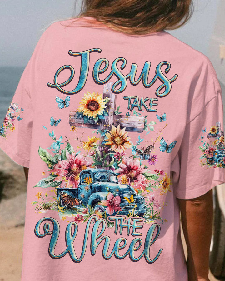 Jesus Take The Wheel Women's All Over Print Shirt - Tlnz2503243, easychoo.com
