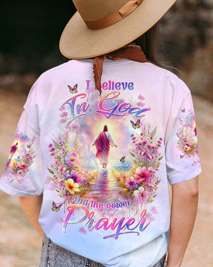 I Believe In God Walking On Water Women's All Over Print Shirt - Tltw0112234, easychoo.com