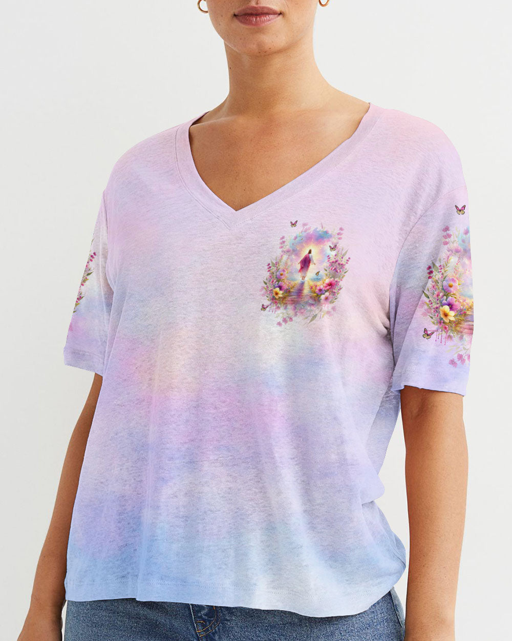 I Believe In God Walking On Water Women's All Over Print Shirt - Tltw0112234, easychoo.com