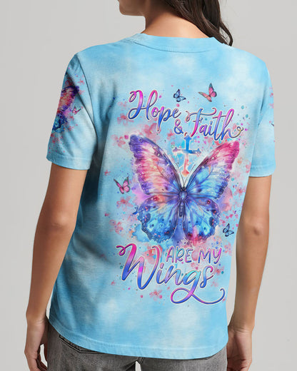 Hope And Faith Are My Wings Women's All Over Print Shirt - Yhdu1803245, easychoo.com