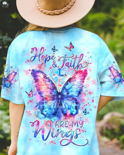 Hope And Faith Are My Wings Women's All Over Print Shirt - Yhdu1803245, easychoo.com