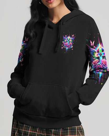 I Can Do All Things Through Christ Wings Colorful Women's All Over Print Shirt - Tlnt2812231, easychoo.com