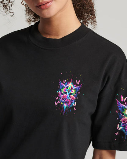 I Can Do All Things Through Christ Wings Colorful Women's All Over Print Shirt - Tlnt2812231, easychoo.com