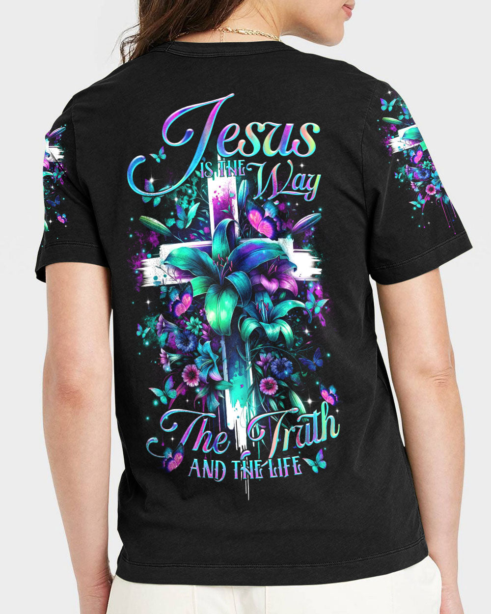 Jesus Is The Way Women's All Over Print Shirt - Tltr1501242, easychoo.com