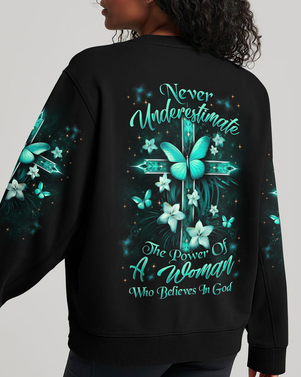 Never Underestimate The Power Women's All Over Print Shirt - Yhln0910234, easychoo.com