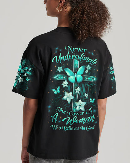 Never Underestimate The Power Women's All Over Print Shirt - Yhln0910234, easychoo.com