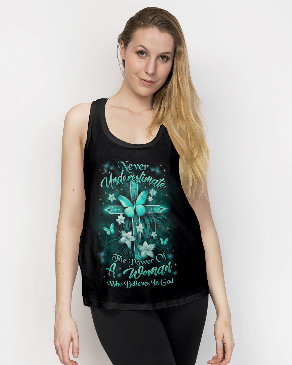 Never Underestimate The Power Women's All Over Print Shirt - Yhln0910234, easychoo.com