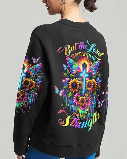 Lord Stood With Me Cross Wings Sunflower Women's All Over Print Shirt - Tltw1312233, easychoo.com