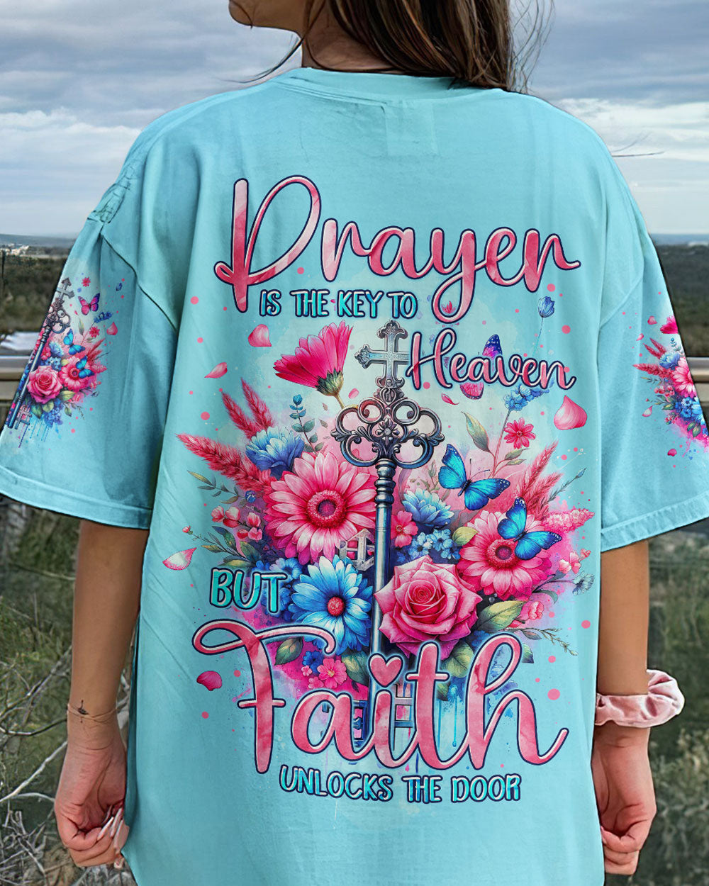 Prayer Is The Key To Heaven Women's All Over Print Shirt - Tytm2211231, easychoo.com