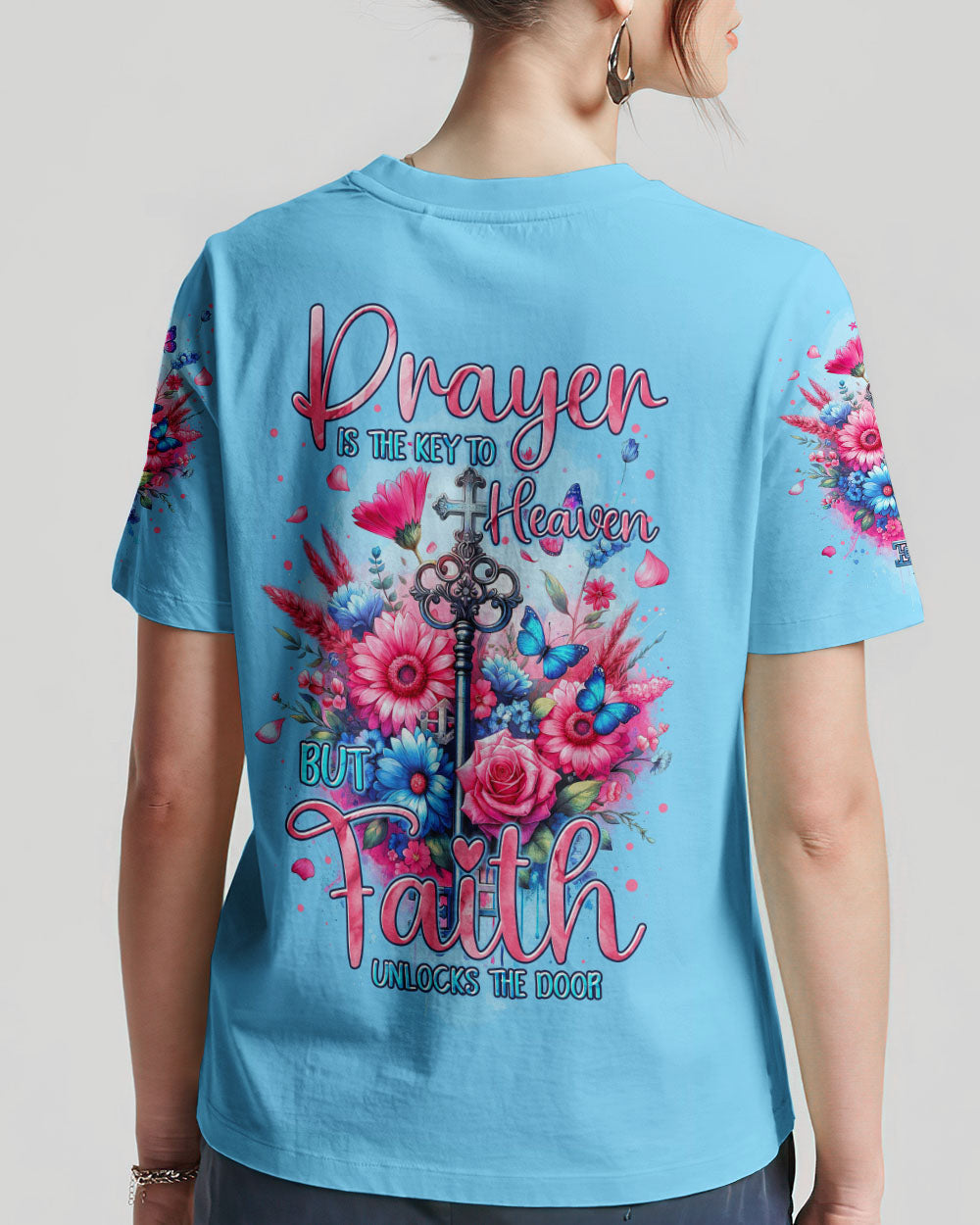 Prayer Is The Key To Heaven Women's All Over Print Shirt - Tytm2211231, easychoo.com