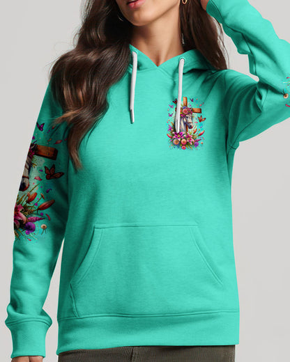 Runs On Jesus And Horses Women's All Over Print Shirt - Tytd0912232, easychoo.com