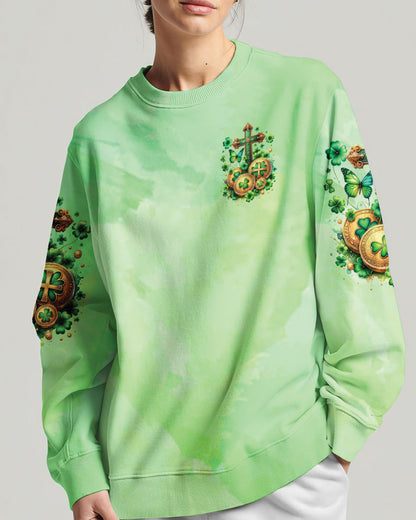 I Can Do All Things Cross Patrick's Day Women's All Over Print Shirt - Tltw0401242, easychoo.com