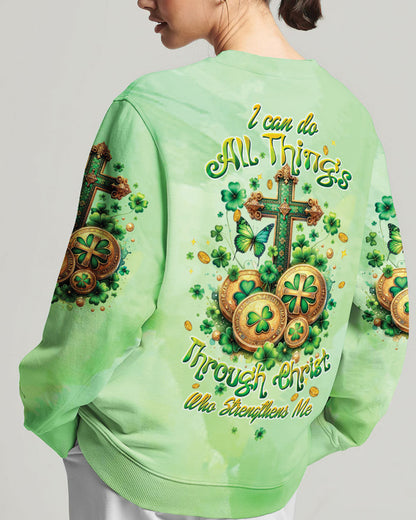 I Can Do All Things Cross Patrick's Day Women's All Over Print Shirt - Tltw0401242, easychoo.com