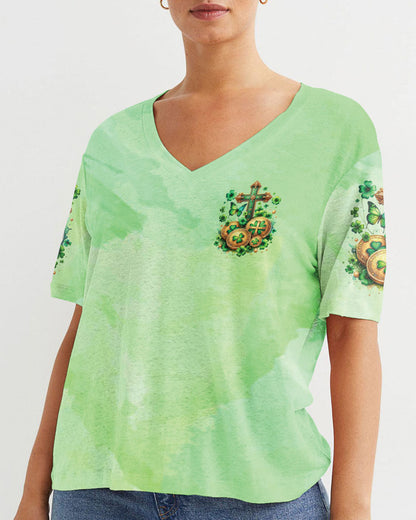I Can Do All Things Cross Patrick's Day Women's All Over Print Shirt - Tltw0401242, easychoo.com
