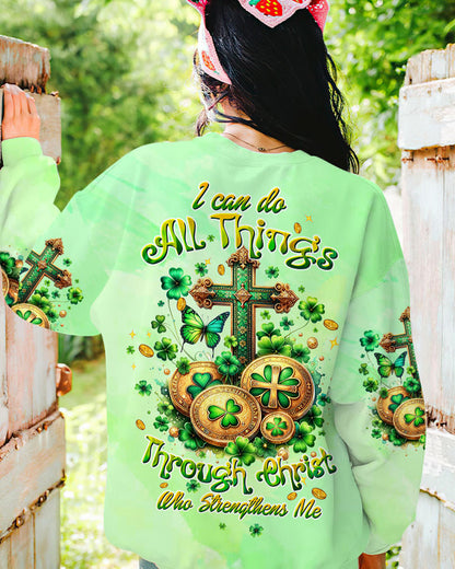 I Can Do All Things Cross Patrick's Day Women's All Over Print Shirt - Tltw0401242, easychoo.com