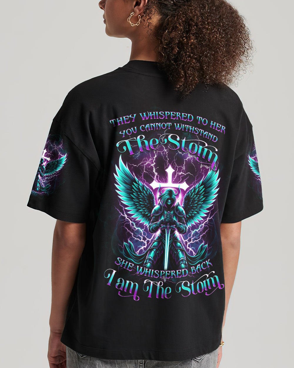 I Am The Storm Cross Women's All Over Print Shirt - Yhkd0512232, easychoo.com