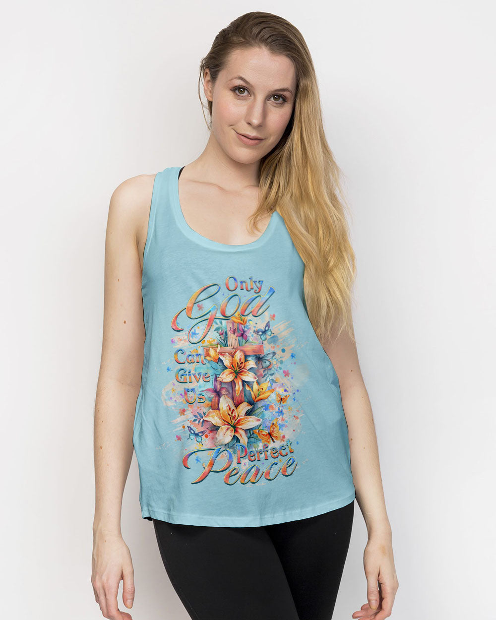 Only God Can Give Us Perfect Peace Women's All Over Print Shirt - Yhlt2602241, easychoo.com