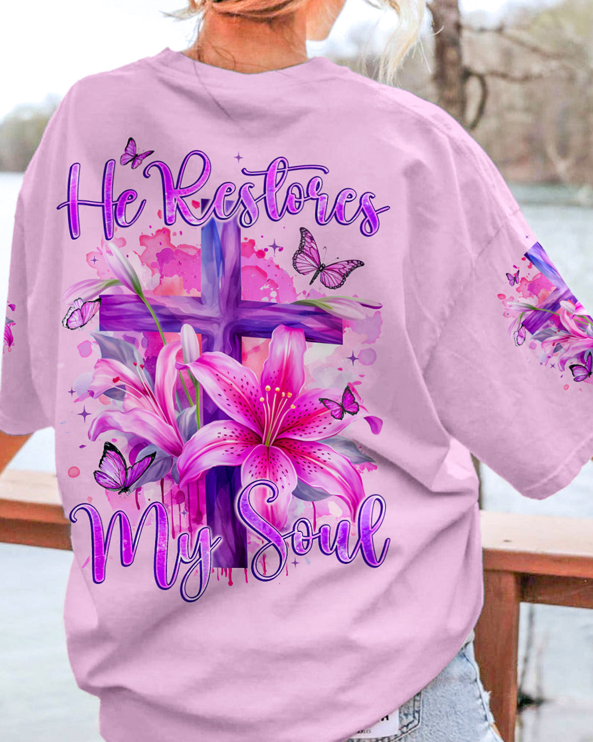 He Restores My Soul Women's All Over Print Shirt - Tyqy2201242, easychoo.com