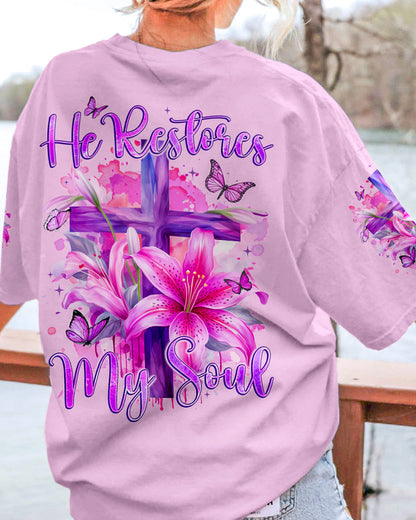 He Restores My Soul Women's All Over Print Shirt - Tyqy2201242, easychoo.com
