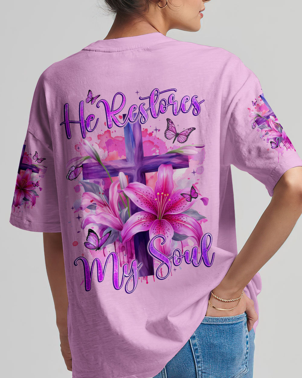 He Restores My Soul Women's All Over Print Shirt - Tyqy2201242, easychoo.com