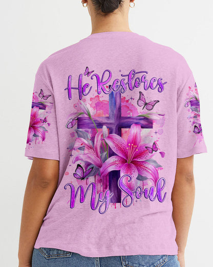 He Restores My Soul Women's All Over Print Shirt - Tyqy2201242, easychoo.com