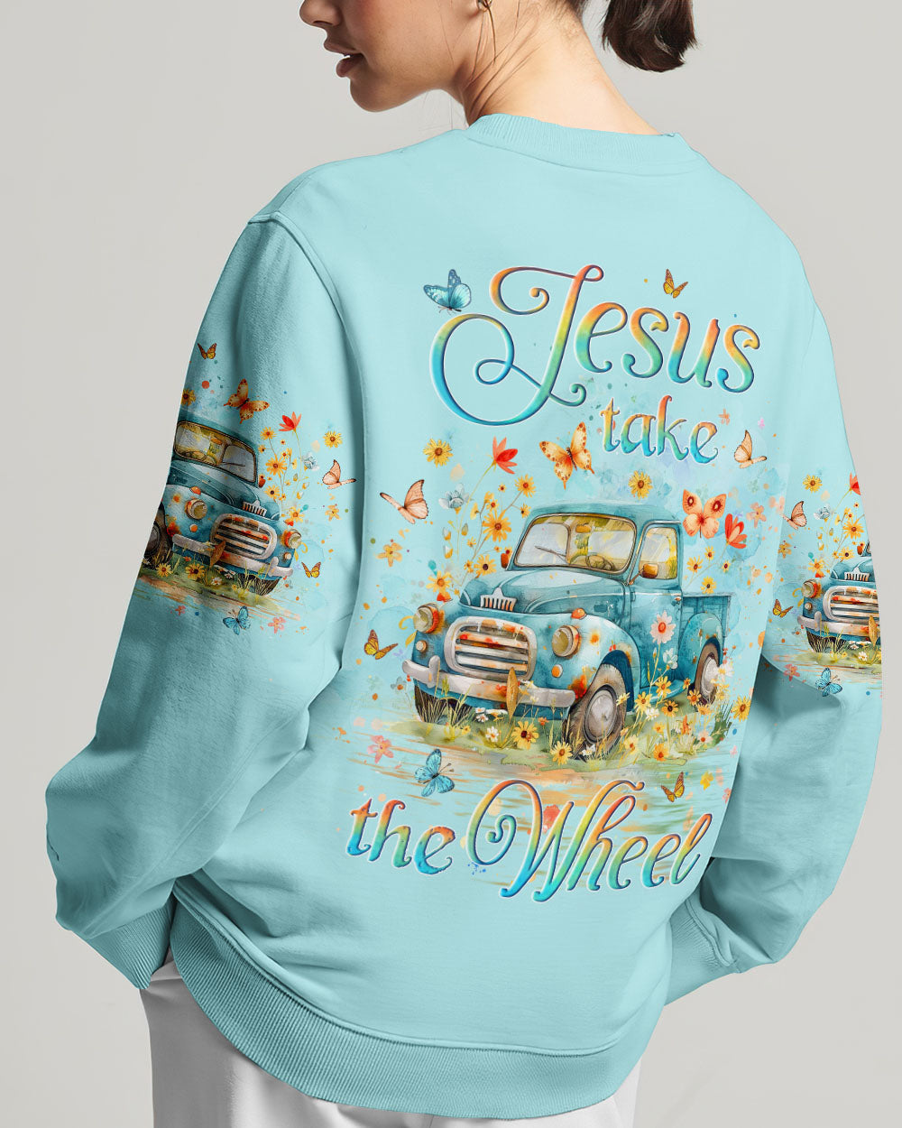 Jesus Take The Wheel Women's All Over Print Shirt - Yhlt0104243, easychoo.com