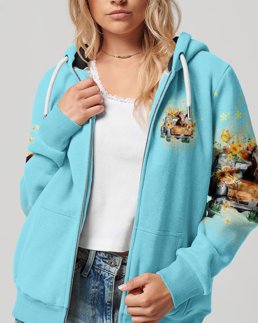 Jesus Take The Wheel Cow Truck Women's All Over Print Shirt - Tltw0512234, easychoo.com