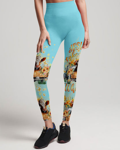 Jesus Take The Wheel Cow Truck Women's All Over Print Shirt - Tltw0512234, easychoo.com