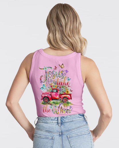 Jesus Take The Wheel Flowers Women's All Over Print Shirt - Tytd2103242, easychoo.com