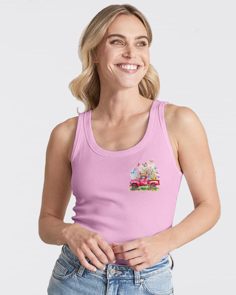 Jesus Take The Wheel Flowers Women's All Over Print Shirt - Tytd2103242, easychoo.com