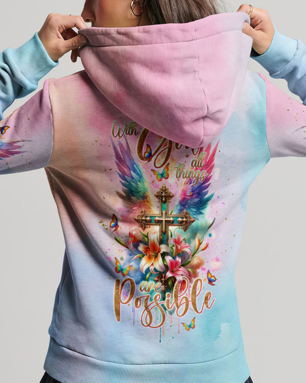 With God All Things Are Possible Women's All Over Print Shirt - Tlnt1511233, easychoo.com