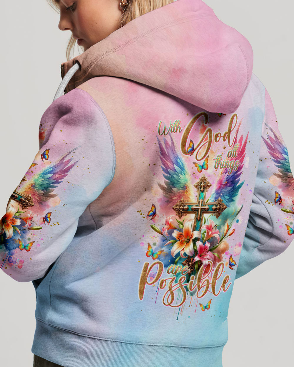 With God All Things Are Possible Women's All Over Print Shirt - Tlnt1511233, easychoo.com