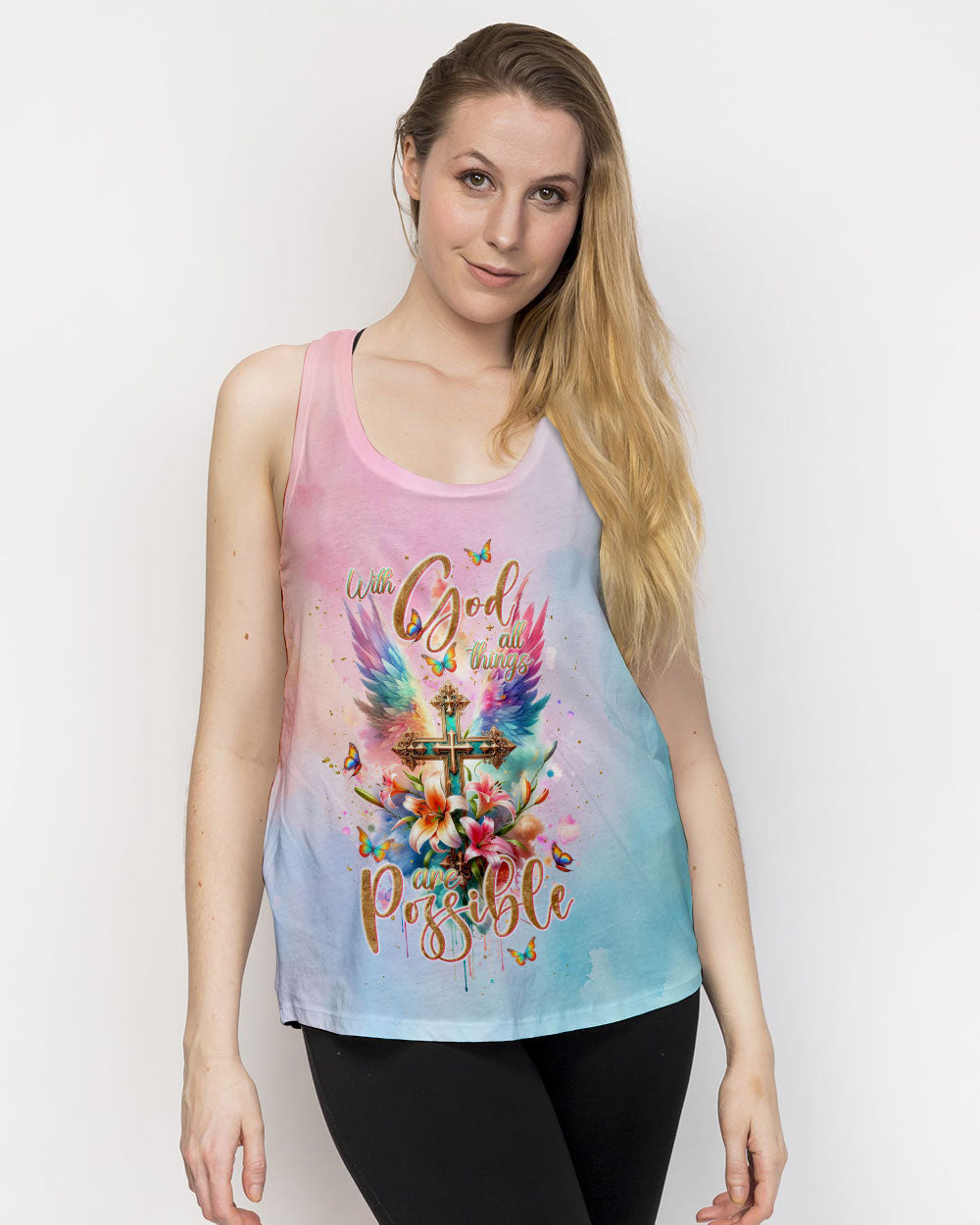 With God All Things Are Possible Women's All Over Print Shirt - Tlnt1511233, easychoo.com