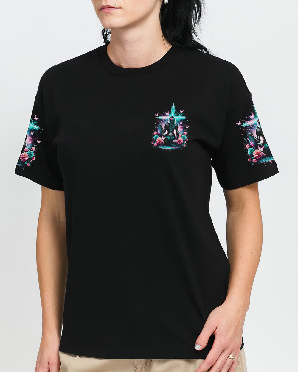 Prayers Can Move Mountains Warrior Women's All Over Print Shirt - Tlnz1812233, easychoo.com