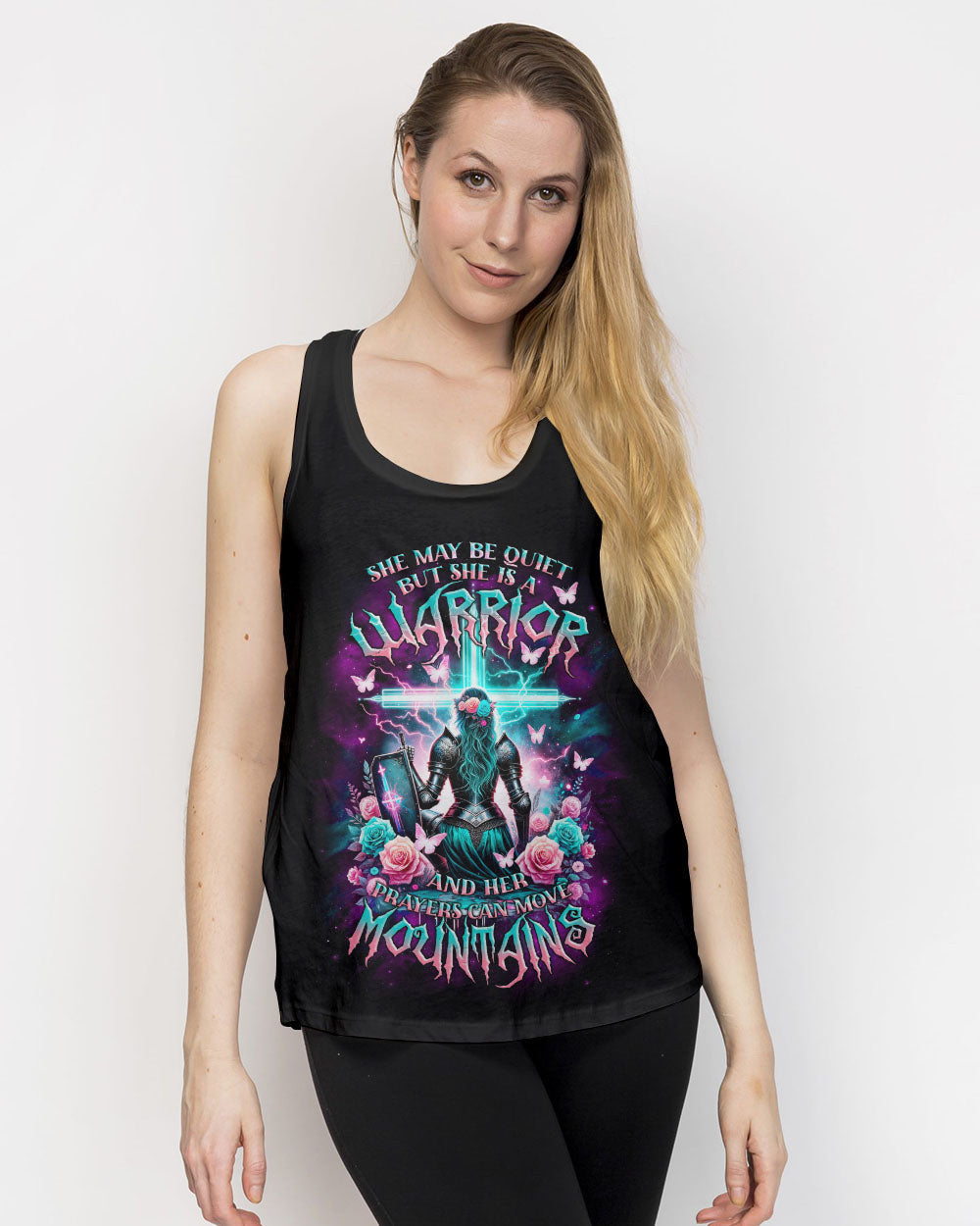 Prayers Can Move Mountains Warrior Women's All Over Print Shirt - Tlnz1812233, easychoo.com