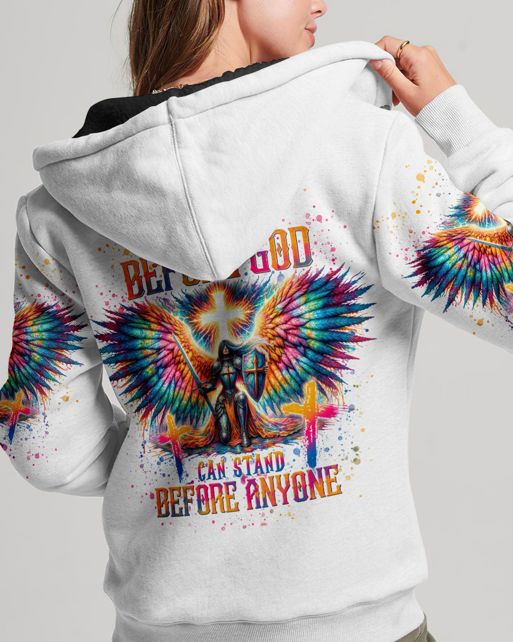 She Who Kneels Before God Warrior Wings Women's All Over Print Shirt - Tlnt1812233, easychoo.com
