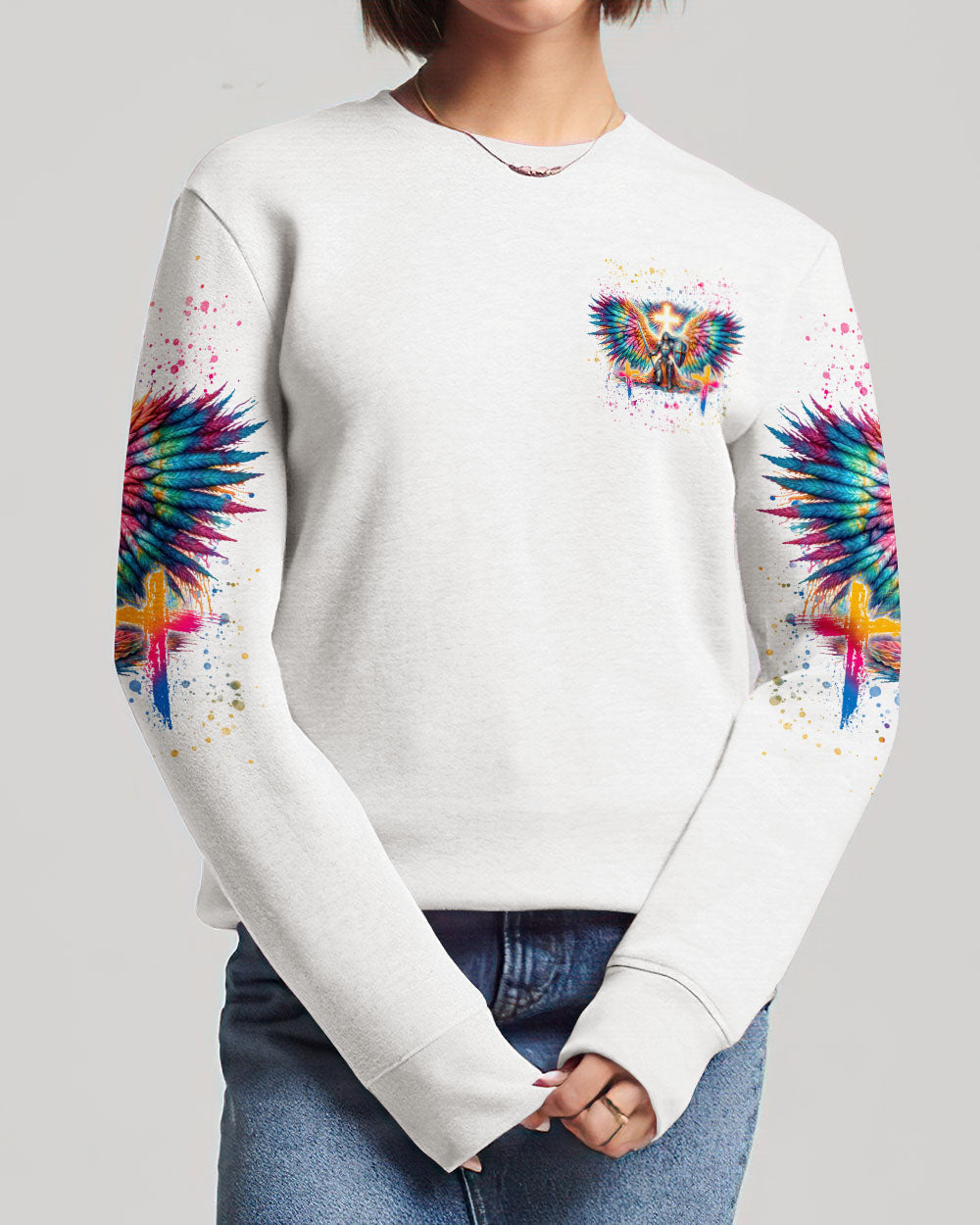 She Who Kneels Before God Warrior Wings Women's All Over Print Shirt - Tlnt1812233, easychoo.com
