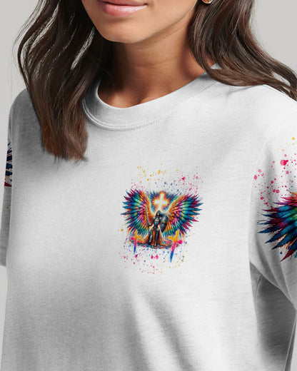 She Who Kneels Before God Warrior Wings Women's All Over Print Shirt - Tlnt1812233, easychoo.com