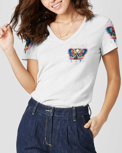 She Who Kneels Before God Warrior Wings Women's All Over Print Shirt - Tlnt1812233, easychoo.com