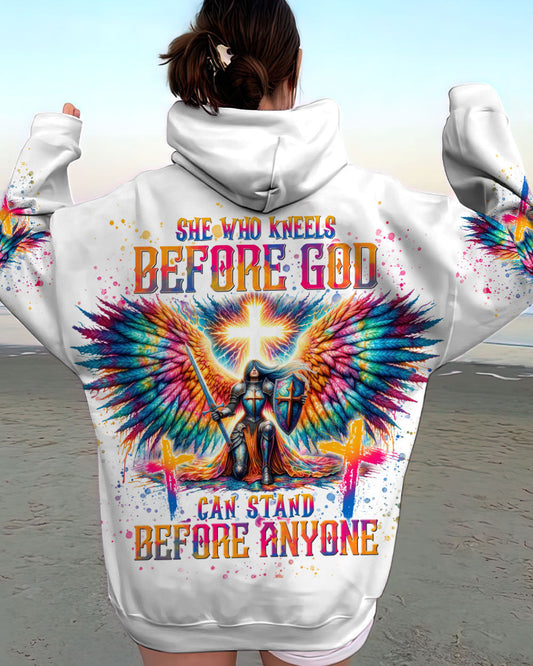 She Who Kneels Before God Warrior Wings Women's All Over Print Shirt - Tlnt1812233, easychoo.com
