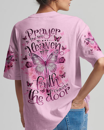 Faith Unlocks The Door Women's All Over Print Shirt - Tlno1407238, easychoo.com
