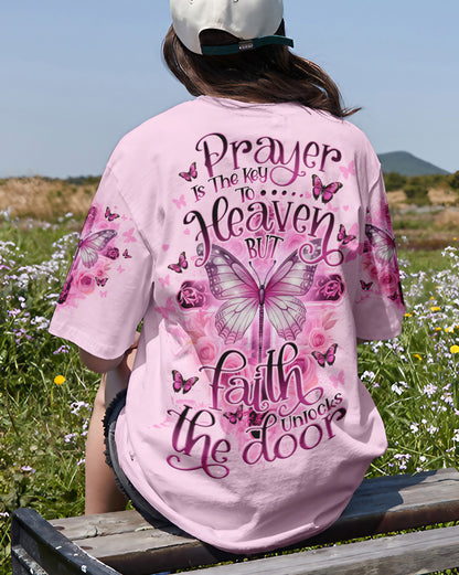 Faith Unlocks The Door Women's All Over Print Shirt - Tlno1407238, easychoo.com