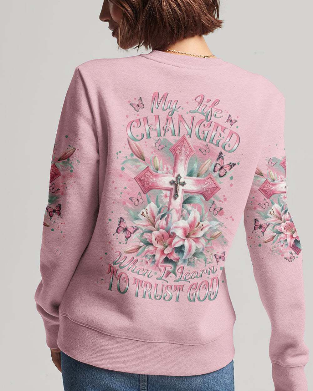 My Life Changed When I Learned To Trust God Women's All Over Print Shirt - Yhln1801243, easychoo.com