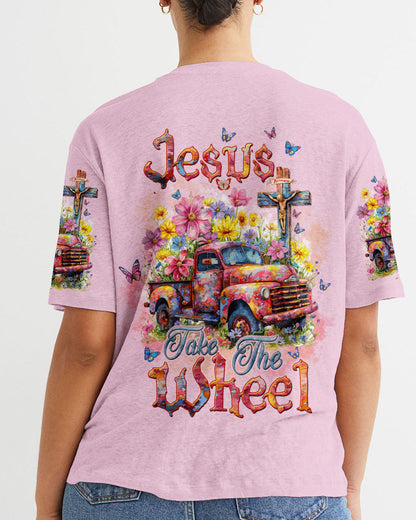 Jesus Take The Wheel Women's All Over Print Shirt - Tltw2002244, easychoo.com