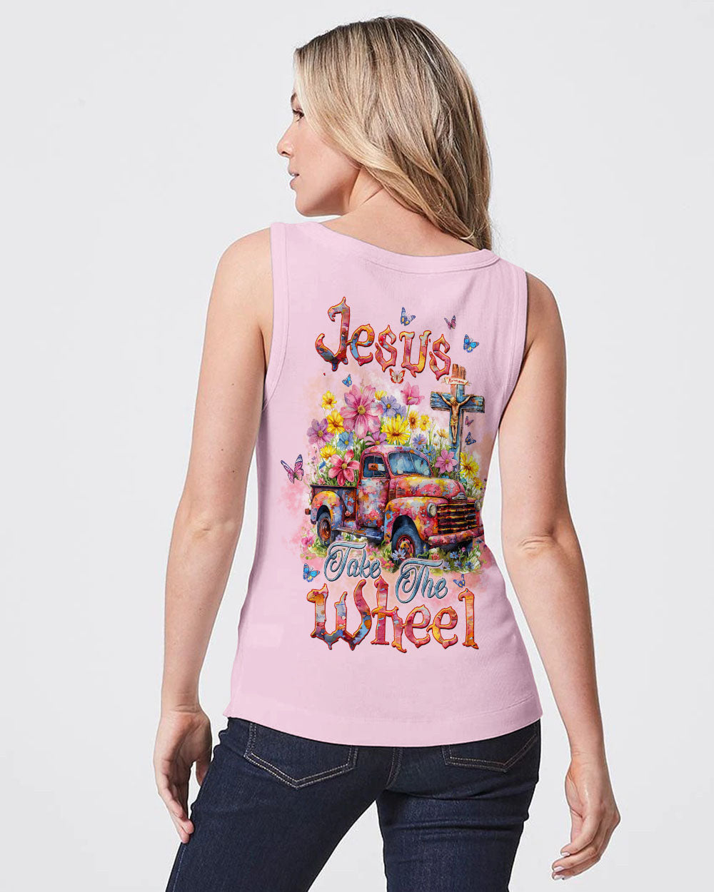 Jesus Take The Wheel Women's All Over Print Shirt - Tltw2002244, easychoo.com