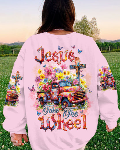 Jesus Take The Wheel Women's All Over Print Shirt - Tltw2002244, easychoo.com