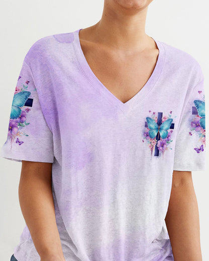 When Butterflies Appear Angels Are Near Women's All Over Print Shirt - Tlno1010232, easychoo.com