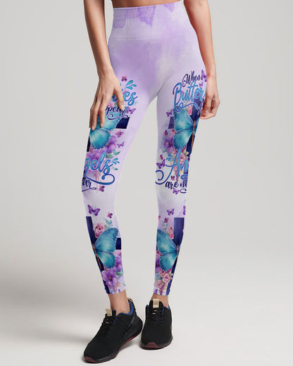 When Butterflies Appear Angels Are Near Women's All Over Print Shirt - Tlno1010232, easychoo.com